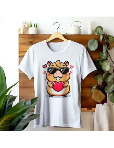 Camiseta Unisex Capibara Enamorado - Diseño exclusivo y divertido