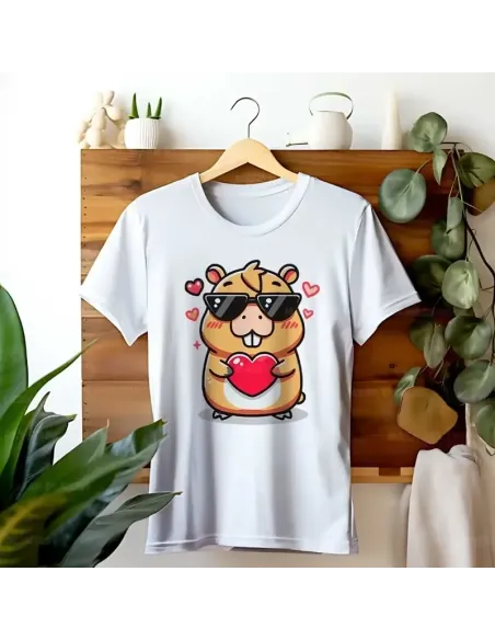 Camiseta Unisex Capibara Enamorado - Diseño exclusivo y divertido