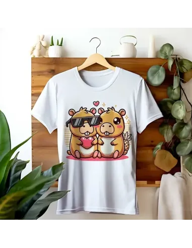 Camiseta Unisex Capibara Enamorado - Diseño exclusivo y divertido