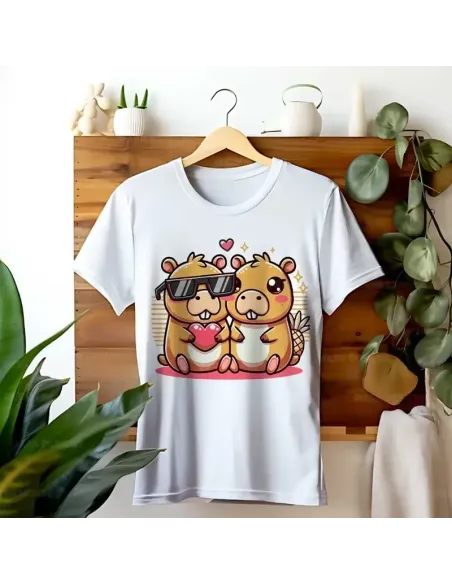 Camiseta Unisex Capibara Enamorado - Diseño exclusivo y divertido