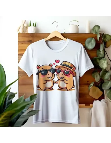 Camiseta Unisex Capibara Enamorado - Diseño exclusivo y divertido