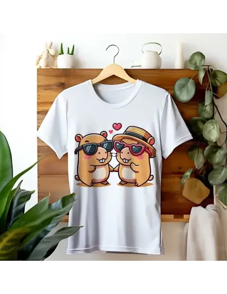 Camiseta Unisex Capibara Enamorado - Diseño exclusivo y divertido