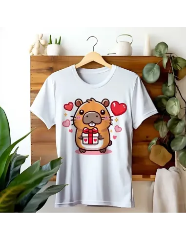 Camiseta Unisex Capibara Enamorado - Diseño exclusivo y divertido