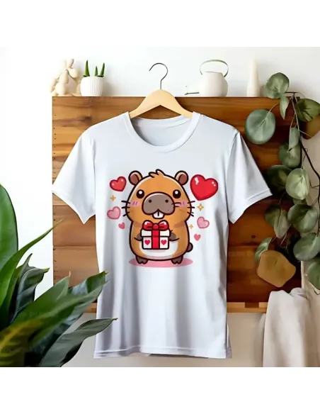 Camiseta Unisex Capibara Enamorado - Diseño exclusivo y divertido