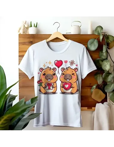 Camiseta Unisex Capibara Enamorado - Diseño exclusivo y divertido
