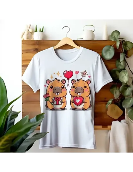 Camiseta Unisex Capibara Enamorado - Diseño exclusivo y divertido