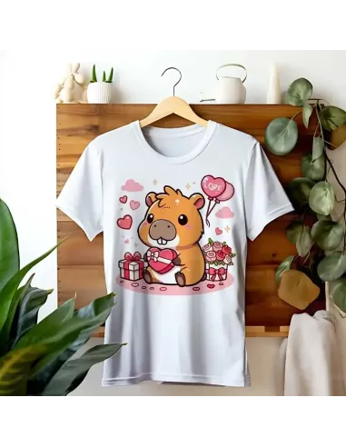 Camiseta Unisex Capibara Enamorado - Diseño exclusivo y divertido