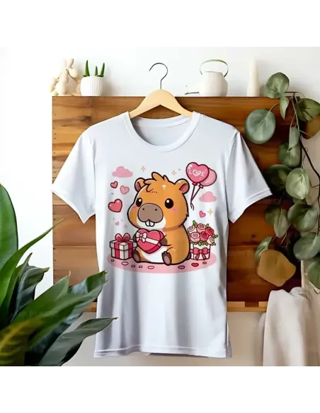 Camiseta Unisex Capibara Enamorado - Diseño exclusivo y divertido