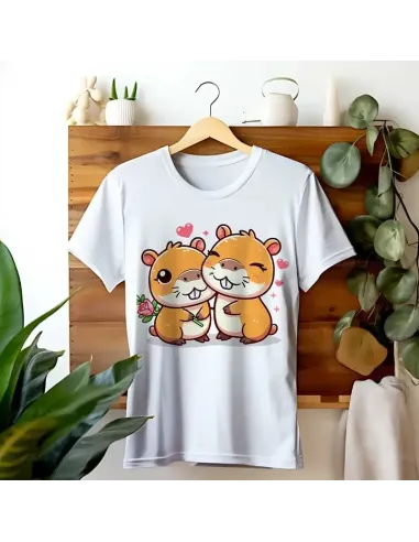 Camiseta Unisex Capibara Enamorado - Diseño exclusivo y divertido