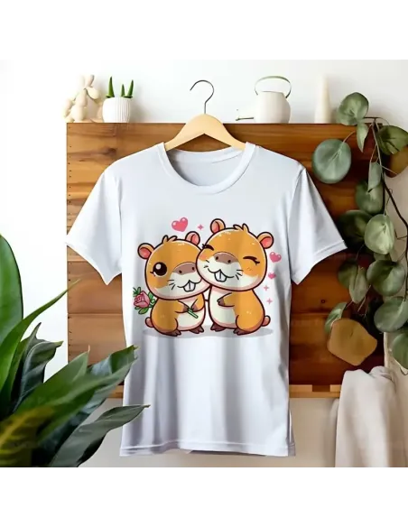 Camiseta Unisex Capibara Enamorado - Diseño exclusivo y divertido