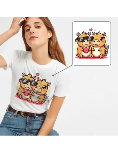 Camiseta Unisex Capibara Enamorado - Diseño exclusivo y divertido