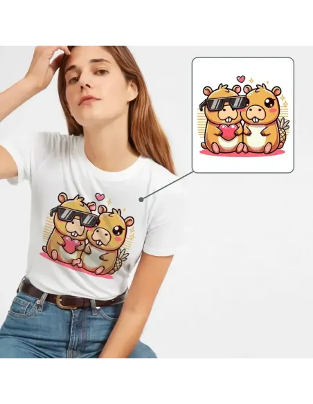 Camiseta Unisex Capibara Enamorado - Diseño exclusivo y divertido
