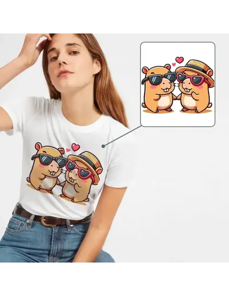 Camiseta Unisex Capibara Enamorado - Diseño exclusivo y divertido