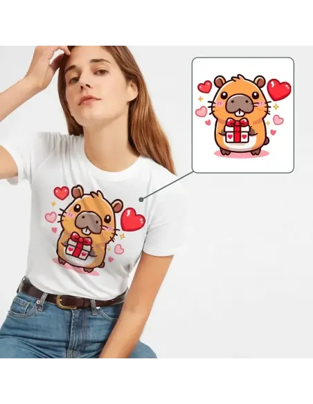 Camiseta Unisex Capibara Enamorado - Diseño exclusivo y divertido