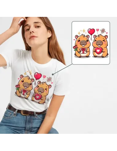 Camiseta Unisex Capibara Enamorado - Diseño exclusivo y divertido