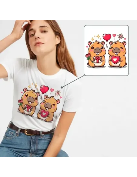 Camiseta Unisex Capibara Enamorado - Diseño exclusivo y divertido