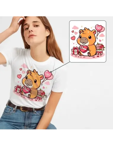 Camiseta Unisex Capibara Enamorado - Diseño exclusivo y divertido