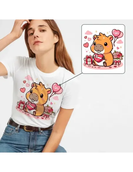 Camiseta Unisex Capibara Enamorado - Diseño exclusivo y divertido