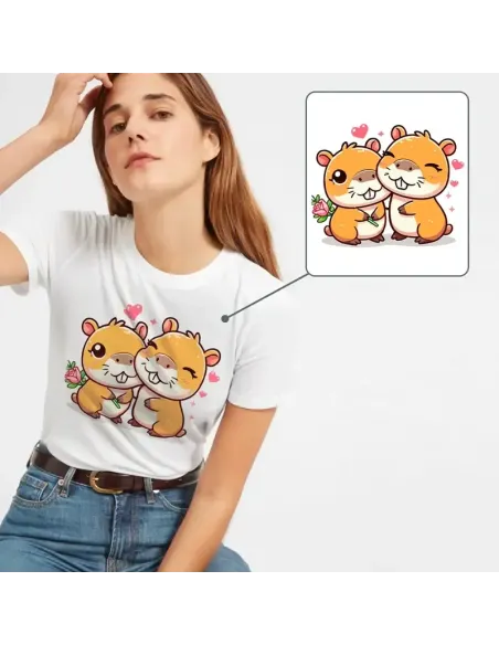 Camiseta Unisex Capibara Enamorado - Diseño exclusivo y divertido