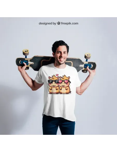 Camiseta Unisex Capibara Enamorado - Diseño exclusivo y divertido