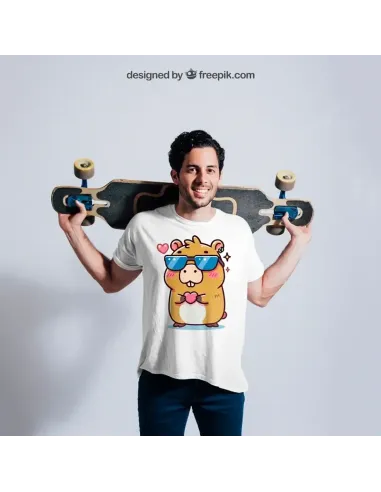 Camiseta Unisex Capibara Enamorado - Diseño exclusivo y divertido
