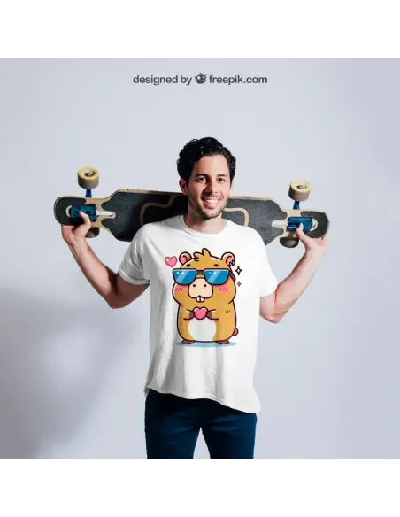 Camiseta Unisex Capibara Enamorado - Diseño exclusivo y divertido