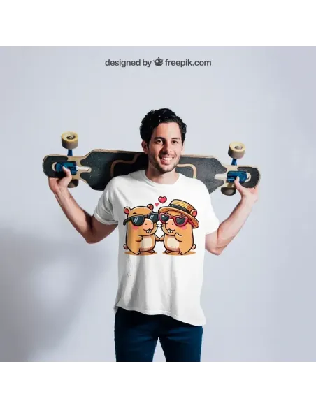 Camiseta Unisex Capibara Enamorado - Diseño exclusivo y divertido