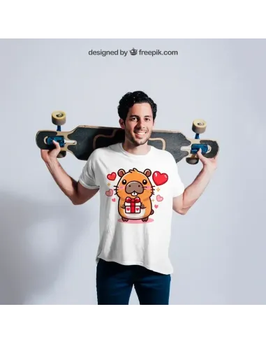 Camiseta Unisex Capibara Enamorado - Diseño exclusivo y divertido
