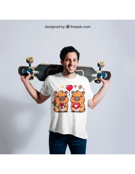 Camiseta Unisex Capibara Enamorado - Diseño exclusivo y divertido