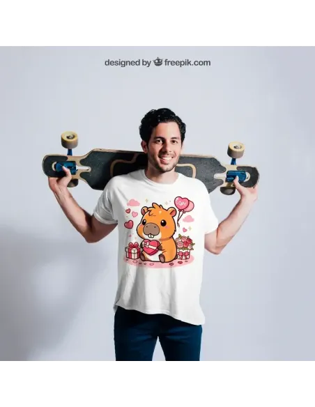 Camiseta Unisex Capibara Enamorado - Diseño exclusivo y divertido