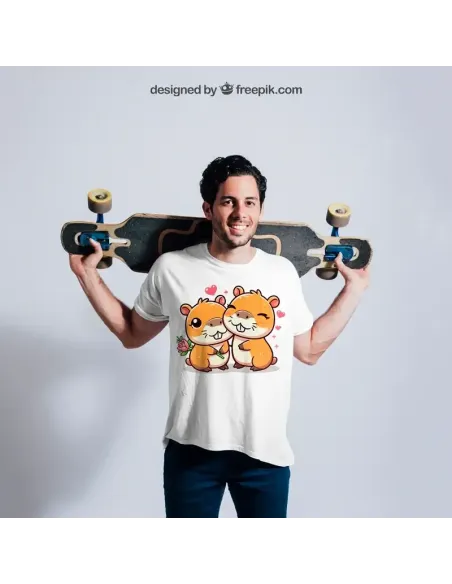 Camiseta Unisex Capibara Enamorado - Diseño exclusivo y divertido