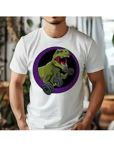 Camiseta Blanca Gym Bro Unisex – Comodidad y estilo para entrenar