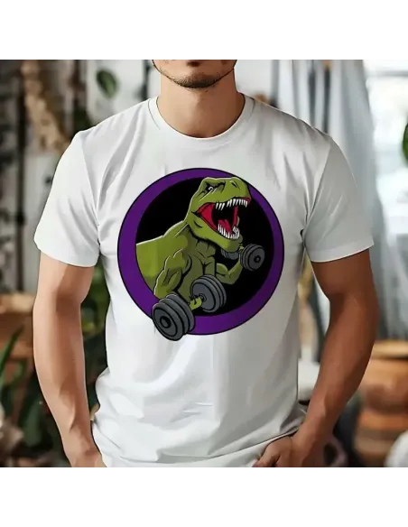 Camiseta Blanca Gym Bro Unisex – Comodidad y estilo para entrenar