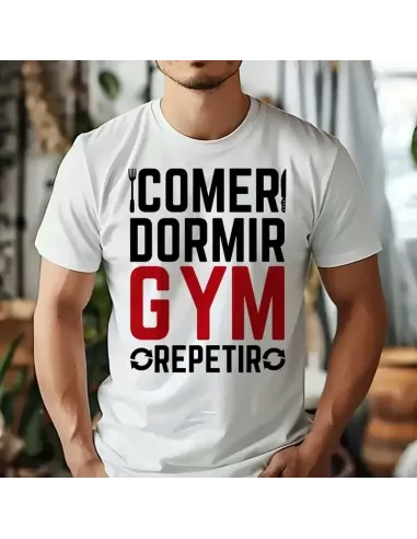 Camiseta Blanca Gym Bro Unisex – Comodidad y estilo para entrenar