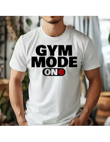 Camiseta Blanca Gym Bro Unisex – Comodidad y estilo para entrenar