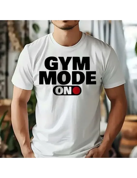 Camiseta Blanca Gym Bro Unisex – Comodidad y estilo para entrenar