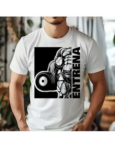 Camiseta Blanca Gym Bro Unisex – Comodidad y estilo para entrenar