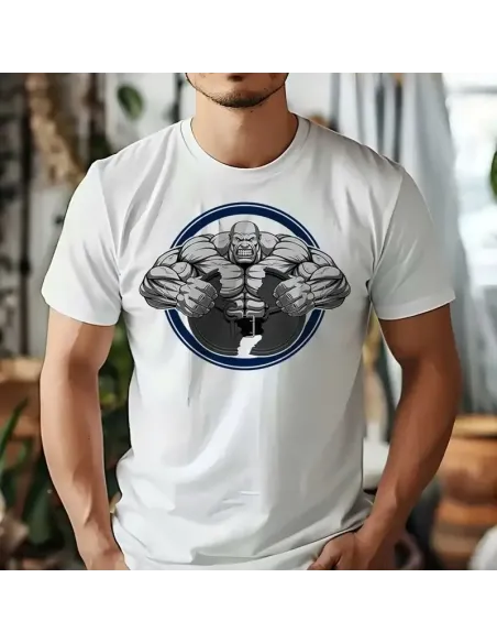 Camiseta Blanca Gym Bro Unisex – Comodidad y estilo para entrenar