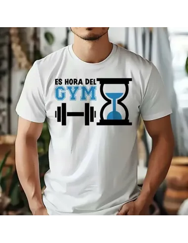 Camiseta Blanca Gym Bro Unisex – Comodidad y estilo para entrenar