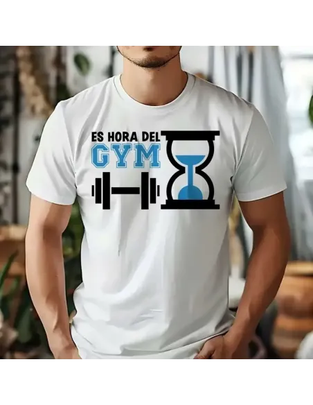 Camiseta Blanca Gym Bro Unisex – Comodidad y estilo para entrenar