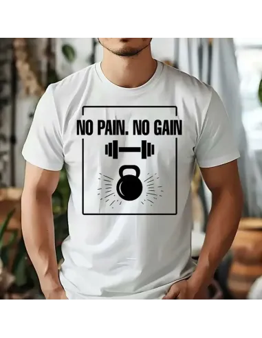 Camiseta Blanca Gym Bro Unisex – Comodidad y estilo para entrenar