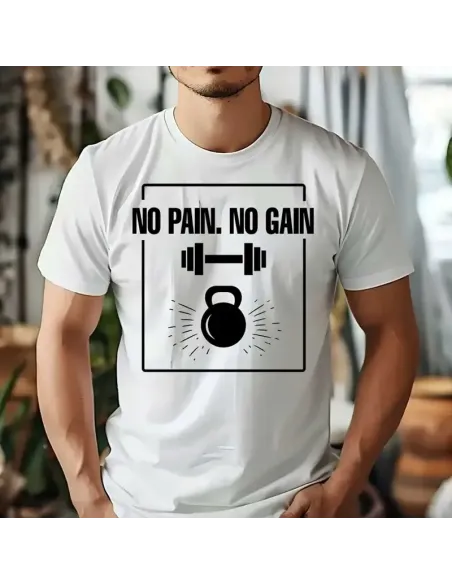 Camiseta Blanca Gym Bro Unisex – Comodidad y estilo para entrenar