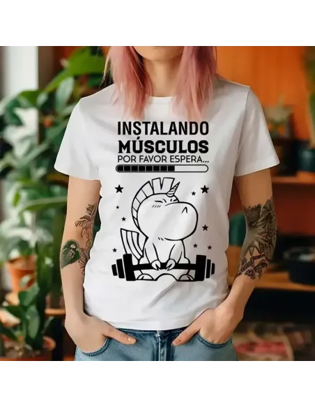 Camiseta Blanca Gym Bro Unisex – Comodidad y estilo para entrenar