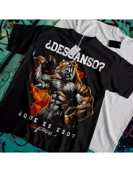 Camiseta Negra Gym Beast para Hombres – ¡Domina el gimnasio!