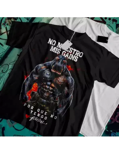 Camiseta Negra Gym Beast para Hombres – ¡Domina el gimnasio!