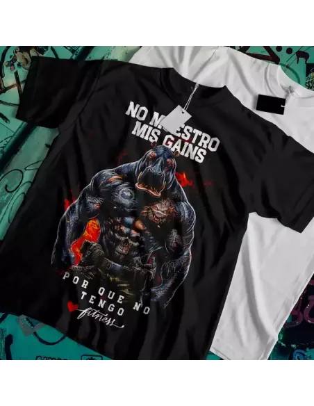 Camiseta Negra Gym Beast para Hombres – ¡Domina el gimnasio!