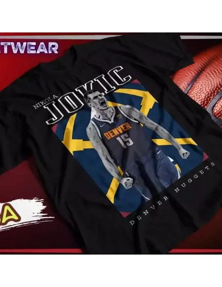 Camiseta Negra NBA Basquetbol para Hombres – ¡Para los verdaderos fanáticos del baloncesto!