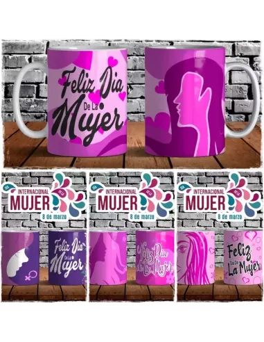 Taza personalizada para celebrar el Día de la Mujer con diseños inspiradores.