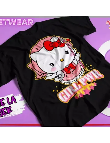 Camiseta exclusiva de Hello Kitty con mensaje Girl Power, perfecta para celebrar el Día de la Mujer.