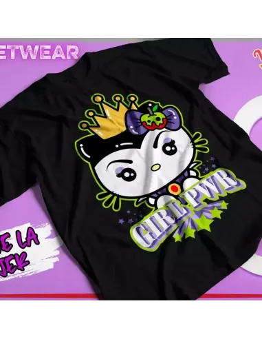 Camiseta exclusiva de Hello Kitty con mensaje Girl Power, perfecta para celebrar el Día de la Mujer.